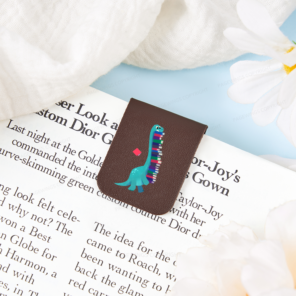 Pagewings Book Dinosaurs Feathers Quotes Magnetic Bookmark