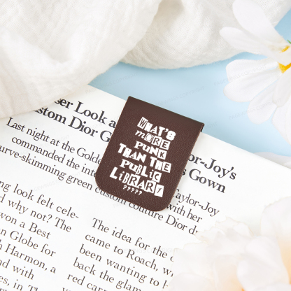 Pagewings What’s More Punk Than The Library Feathers Quotes Magnetic Bookmark