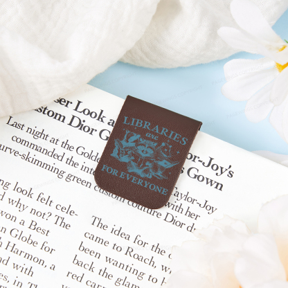 Pagewings Libraries Are For Everyone Feathers Quotes Magnetic Bookmark