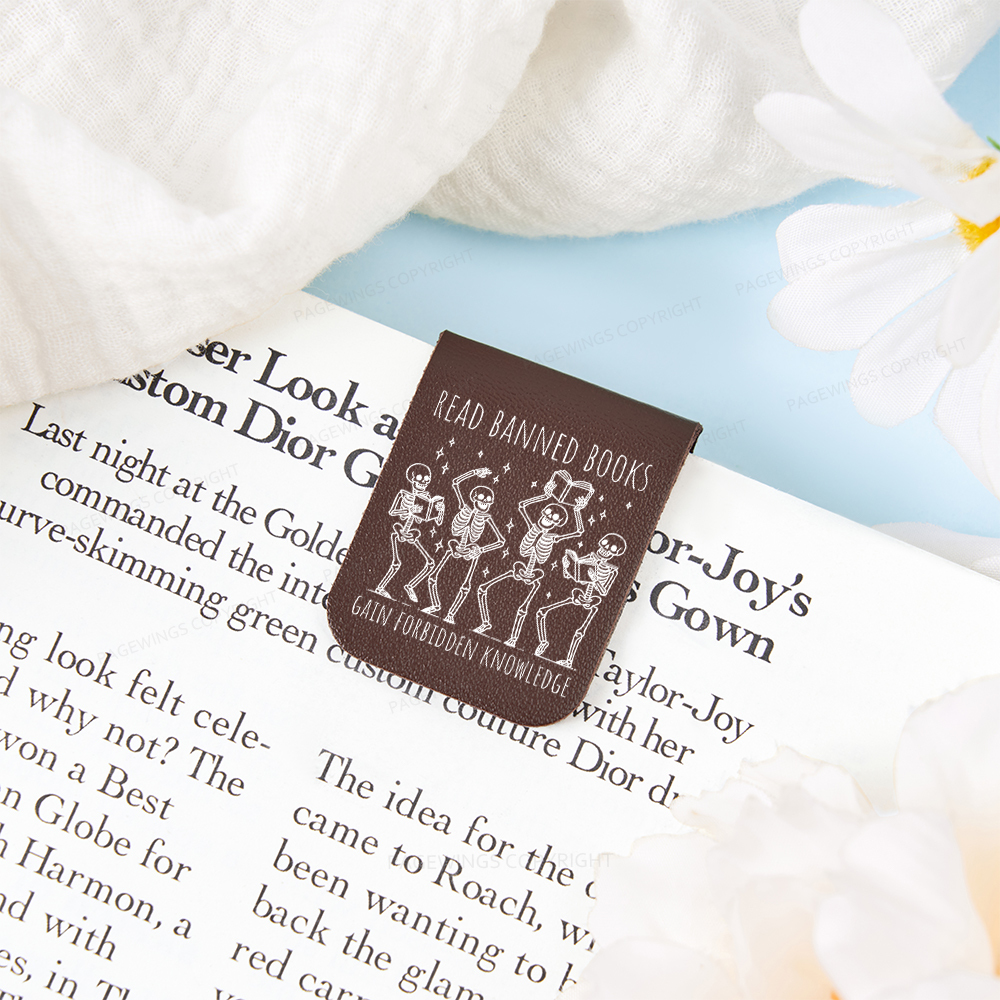 Pagewings Reading Books Tee Book Lover Gift Feathers Quotes Magnetic Bookmark