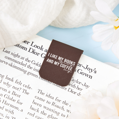 Pagewings I Like My Books And My Coffee Feathers Quotes Magnetic Bookmark