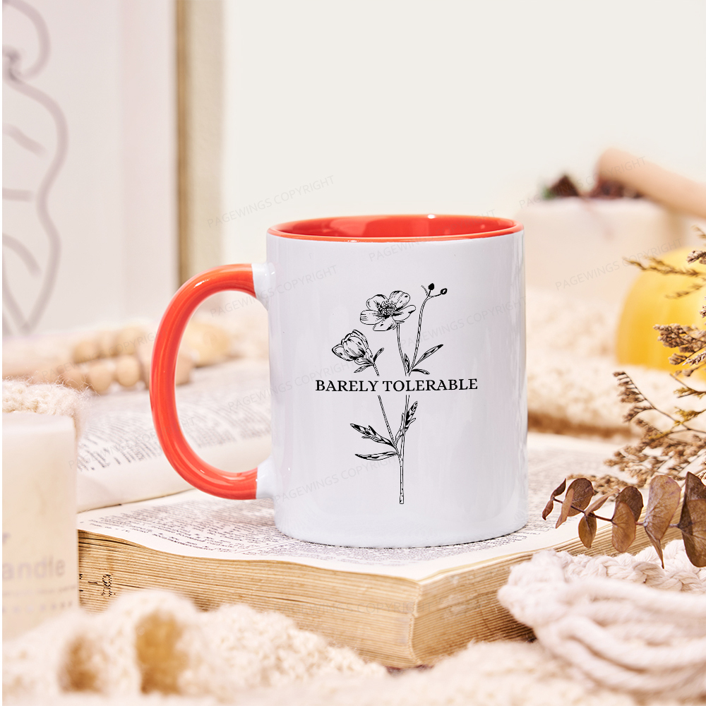 Pagewings Barely Tolerable Mug