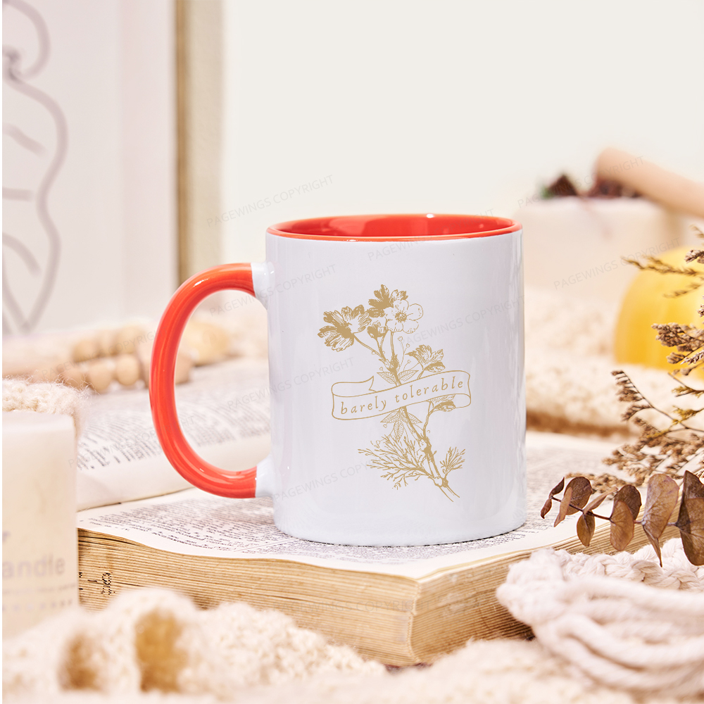 Pagewings Barely Tolerable Mug