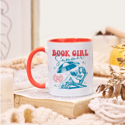 Pagewings Book Girl Summer Mug
