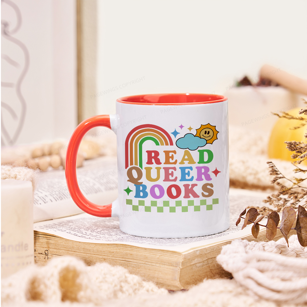 Pagewings Read Queer Books Mug