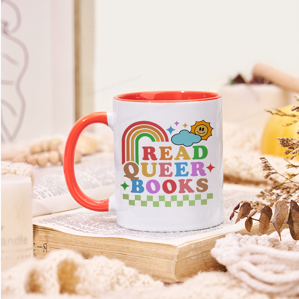 Pagewings Read Queer Books Mug
