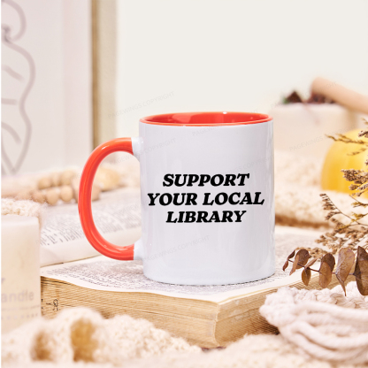 Pagewings Support Your Local Library Mug