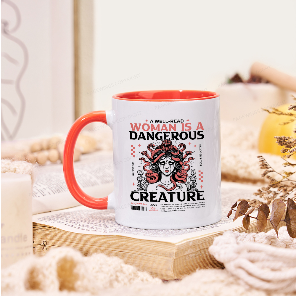 Pagewings A Well-Read Woman is A Dangerous Creature Mug