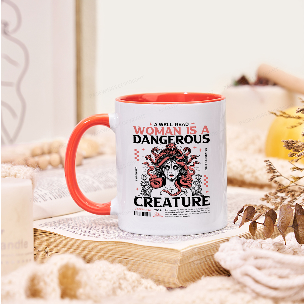 Pagewings A Well-Read Woman is A Dangerous Creature Mug