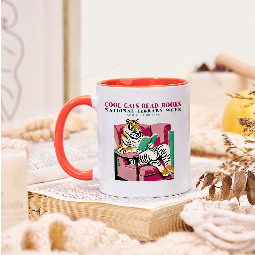 Pagewings Library Week Poster 1996 Mug