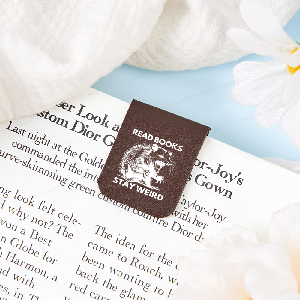 Pagewings Read Books Stay Weird Magnetic Bookmark