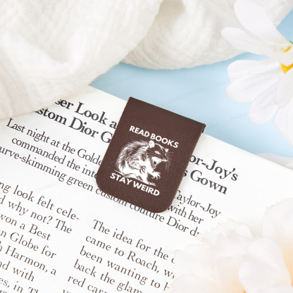 Pagewings Read Books Stay Weird Magnetic Bookmark