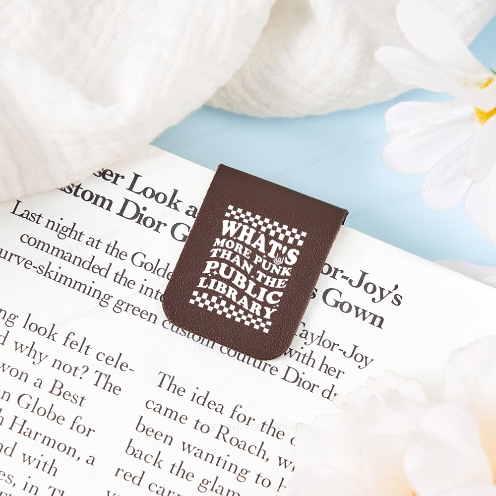 Pagewings Punk The Public Library Magnetic Bookmark