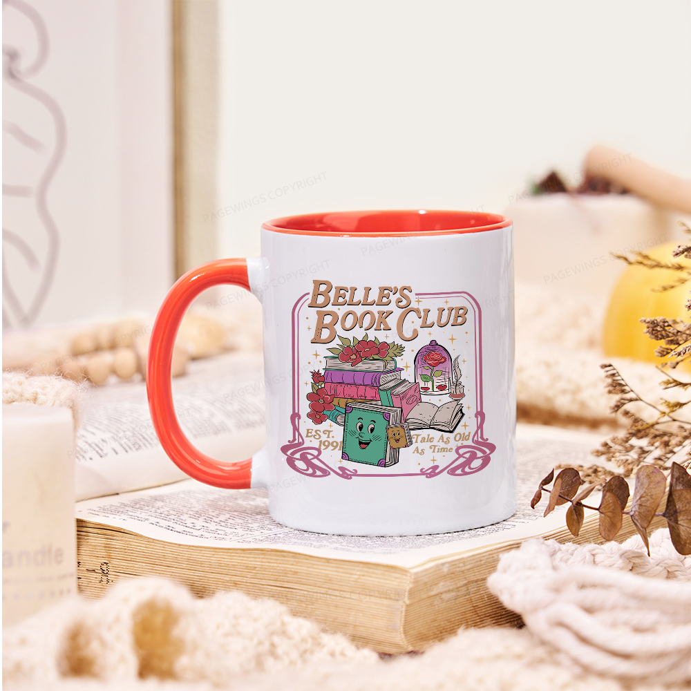 Pagewings Belle's Book Club Mug