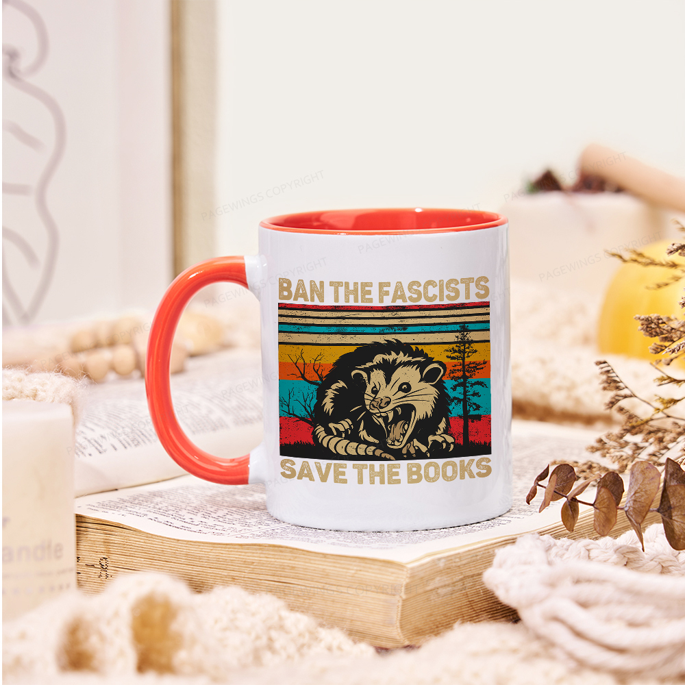 Pagewings Ban The Fascists Save The Books Mug