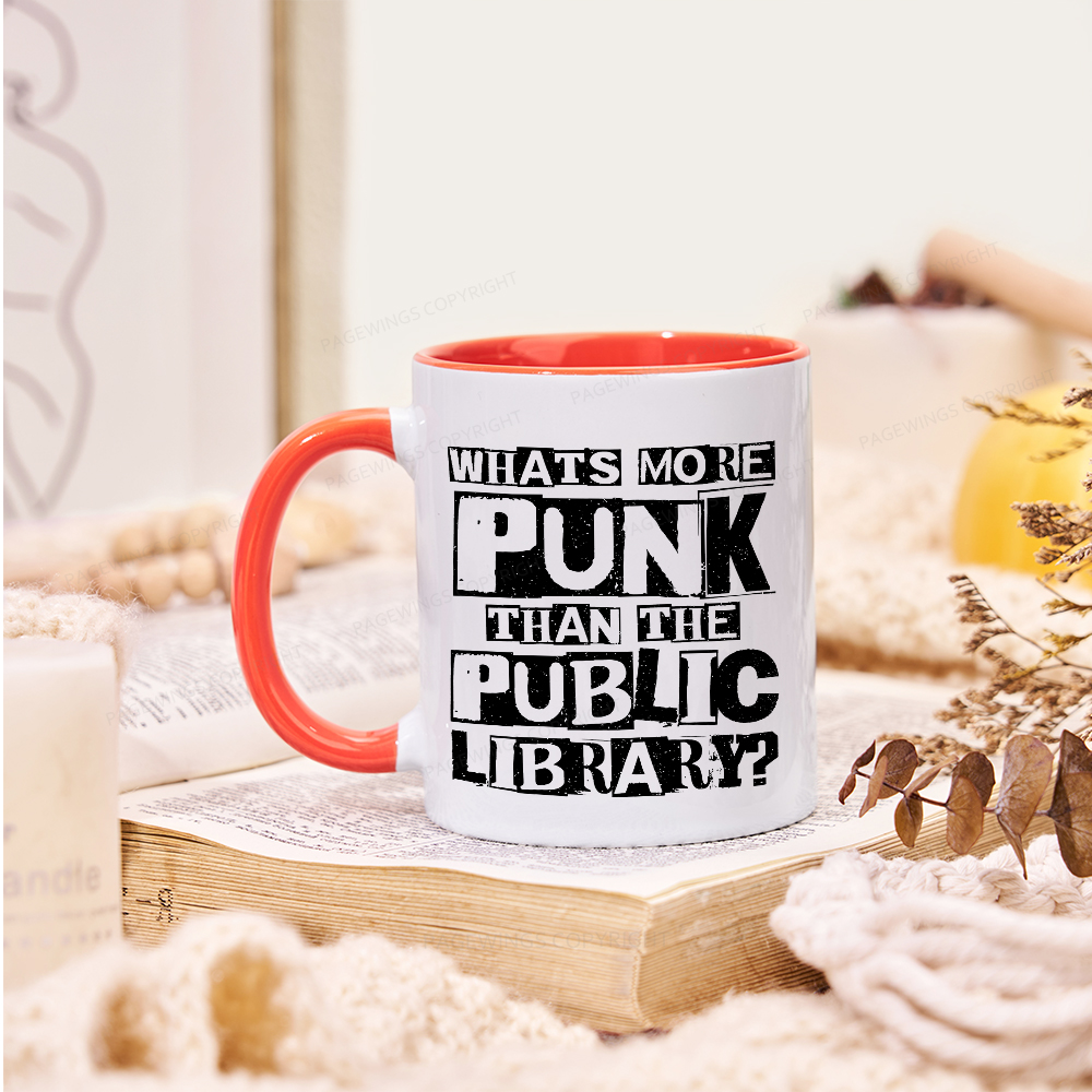 Pagewings What‘s More Punk Than the Public Library Mug