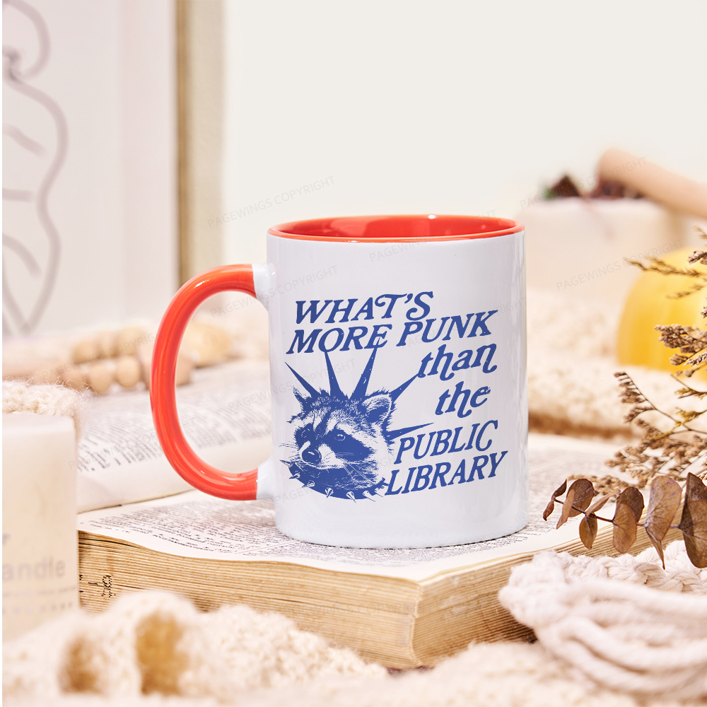 Pagewings What’s More Punk Than The Public Library Mug