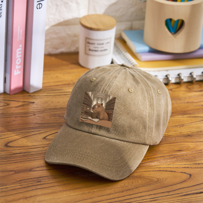 Pagewings The Reader Capybara Washed Cap