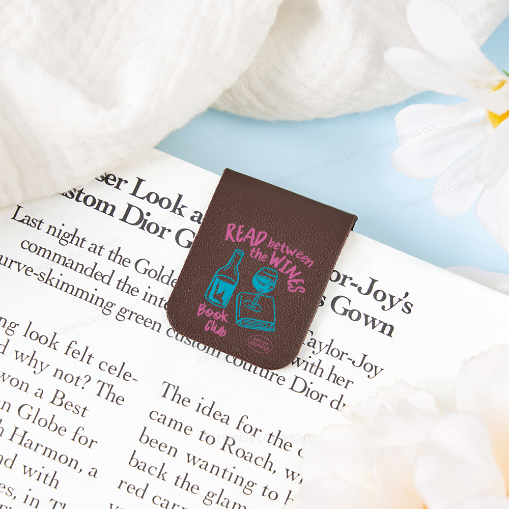 Pagewings Wine Lover Book Club Magnetic Bookmark