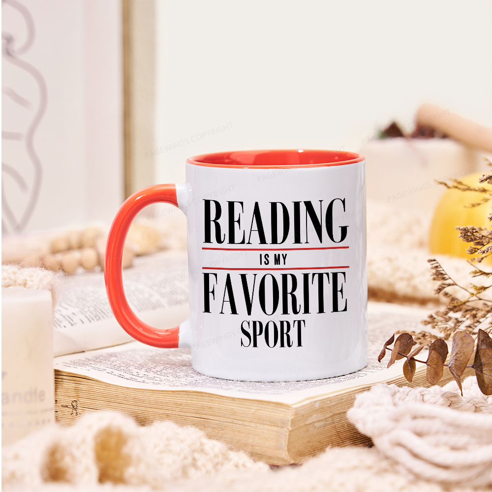 Pagewings Reading Is My Favorite Sport Mug