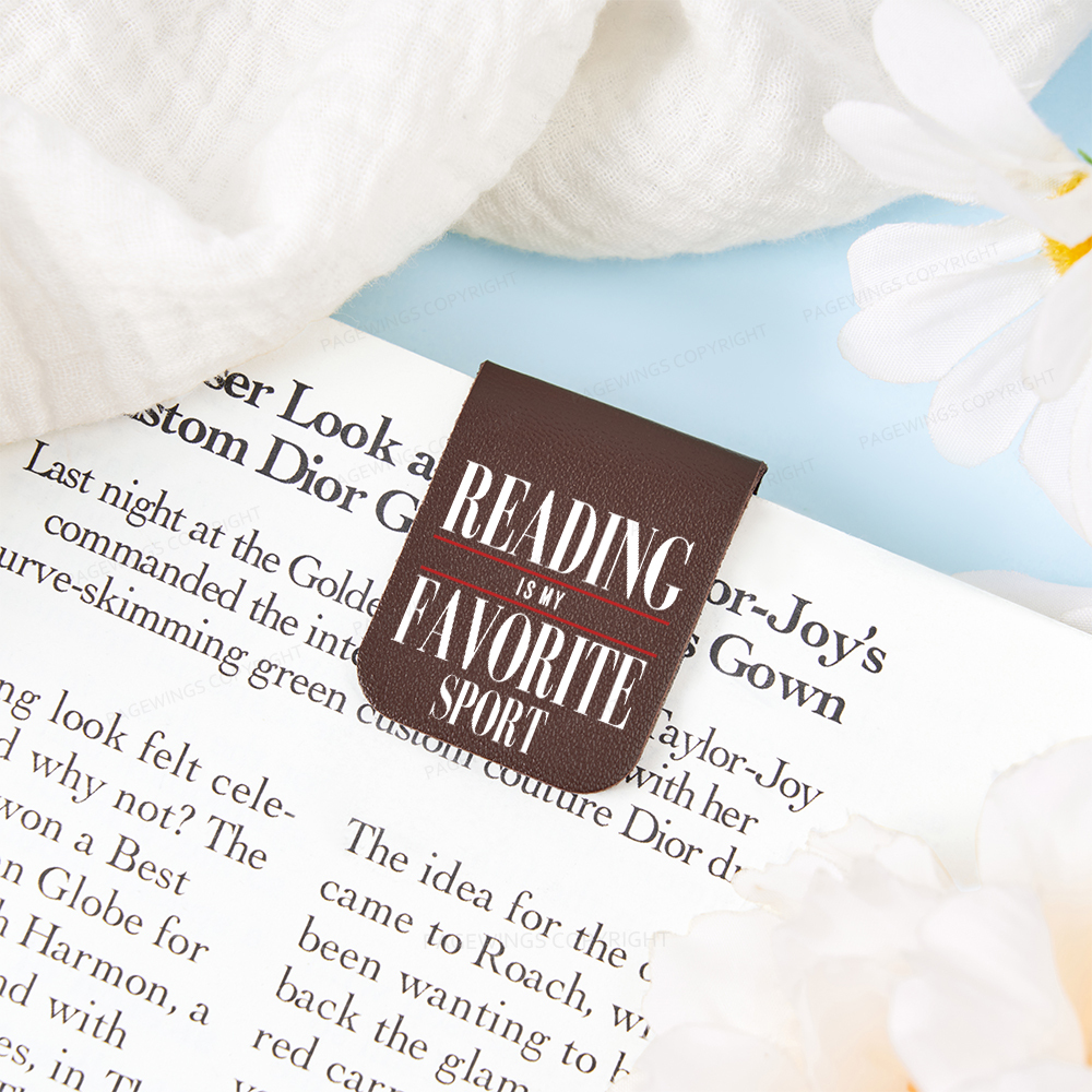 Pagewings Reading Is My Favorite Sport Magnetic Bookmark