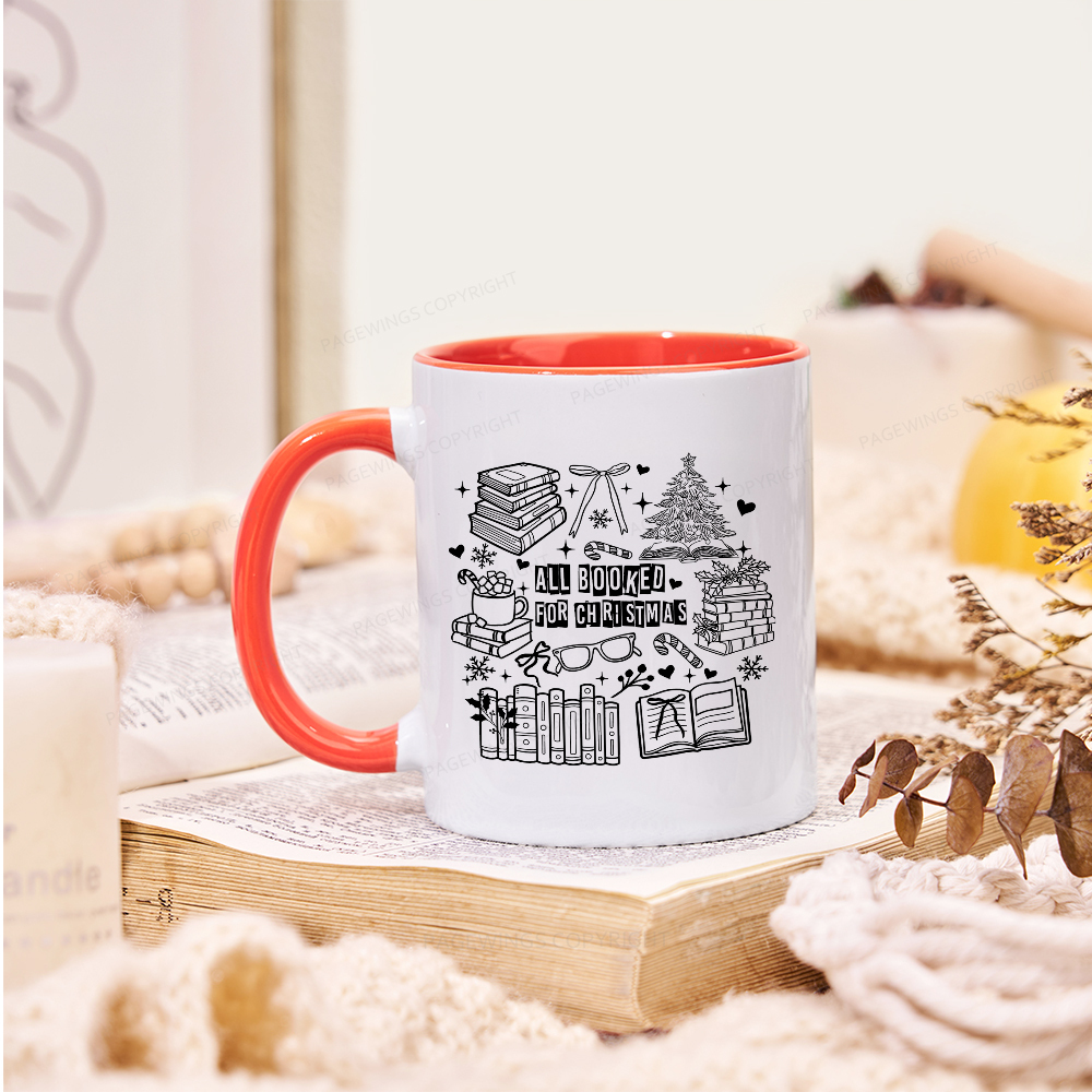 Pagewings All Booked For Christmas Mug