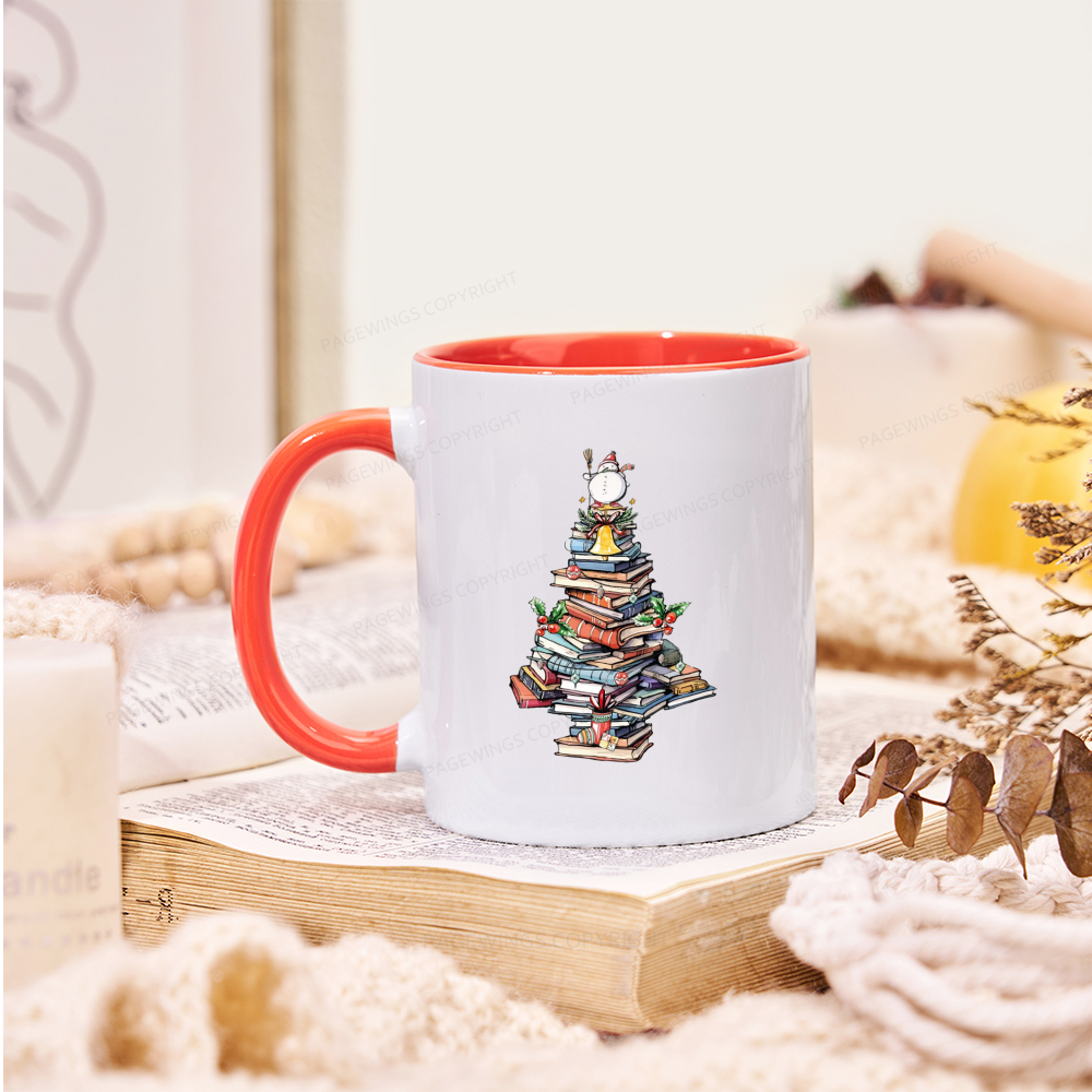 Pagewings Book Christmas Tree Mug