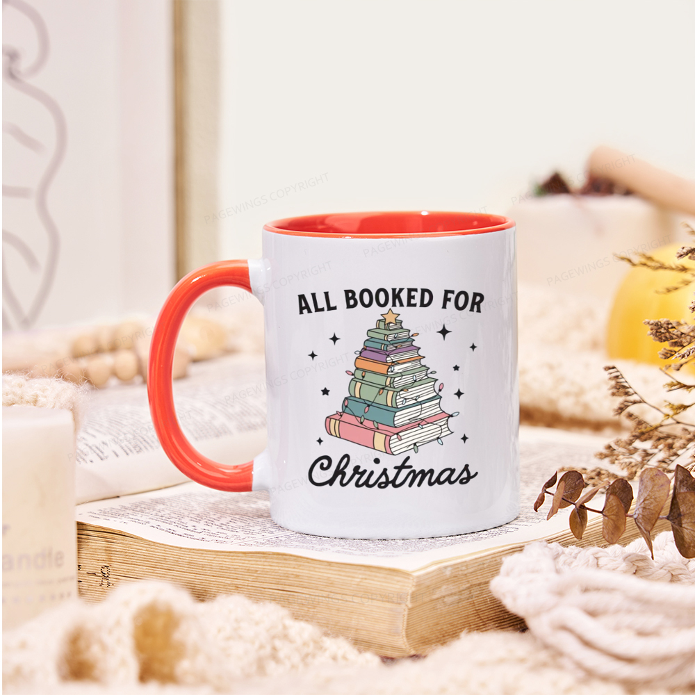Pagewings All Booked For Christmas Mug