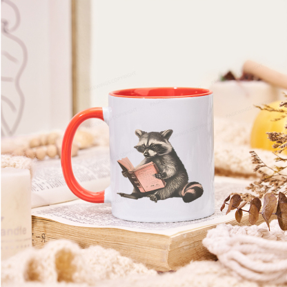 Pagewings Funny Raccoon Bookish Gift Mug