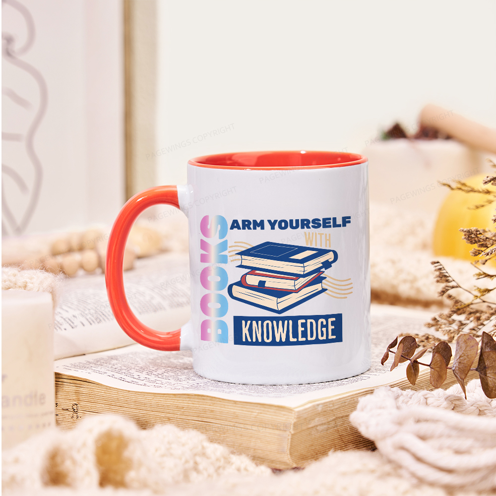 Pagewings Arm Yourself With Knowledge Mug