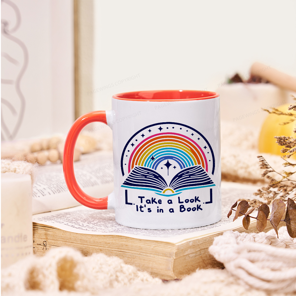 Pagewings Take A Look It's In A Book Mug