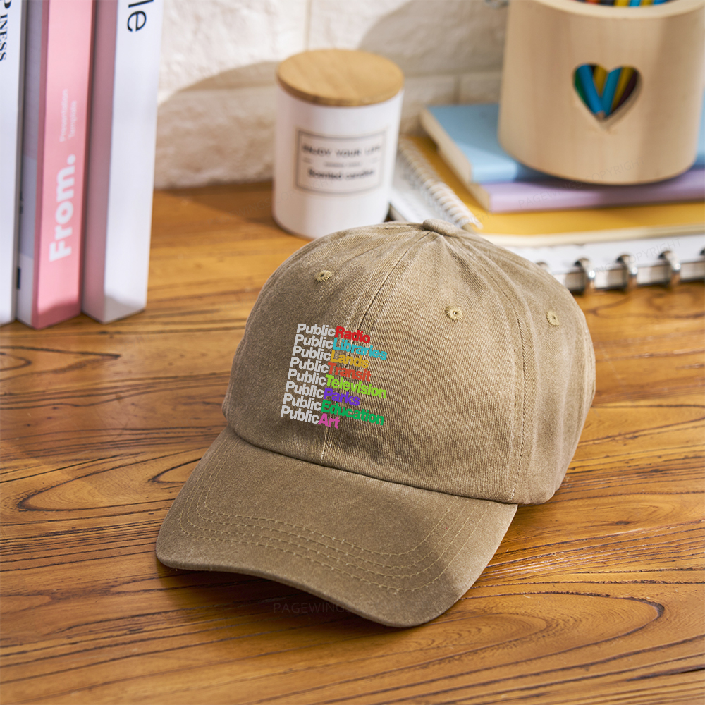 Pagewings Public Libraries Washed Cap