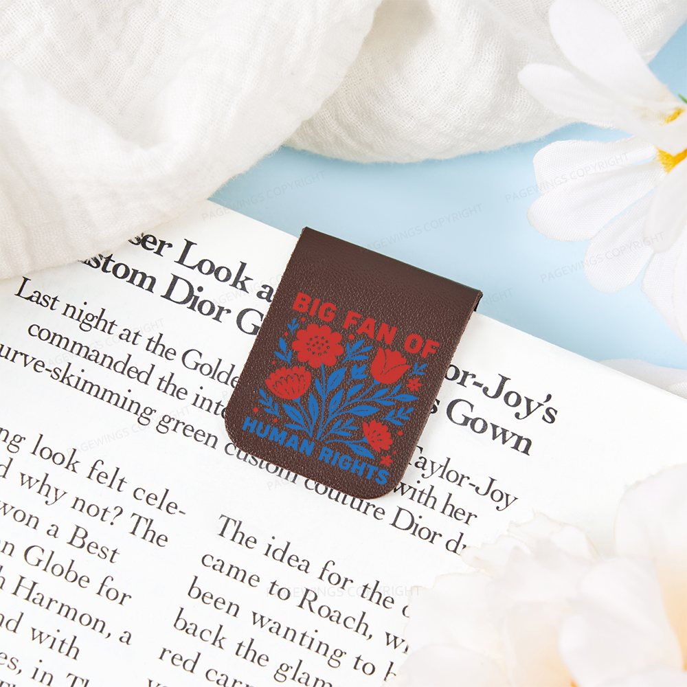 Pagewings Big Fan Of Human Rights  Magnetic Bookmark