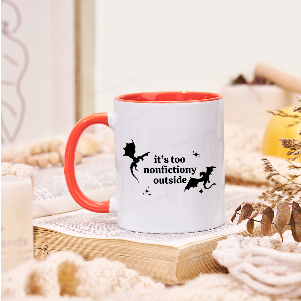 Pagewings Pagewings It’s Too Nonfictiony Outside Mug