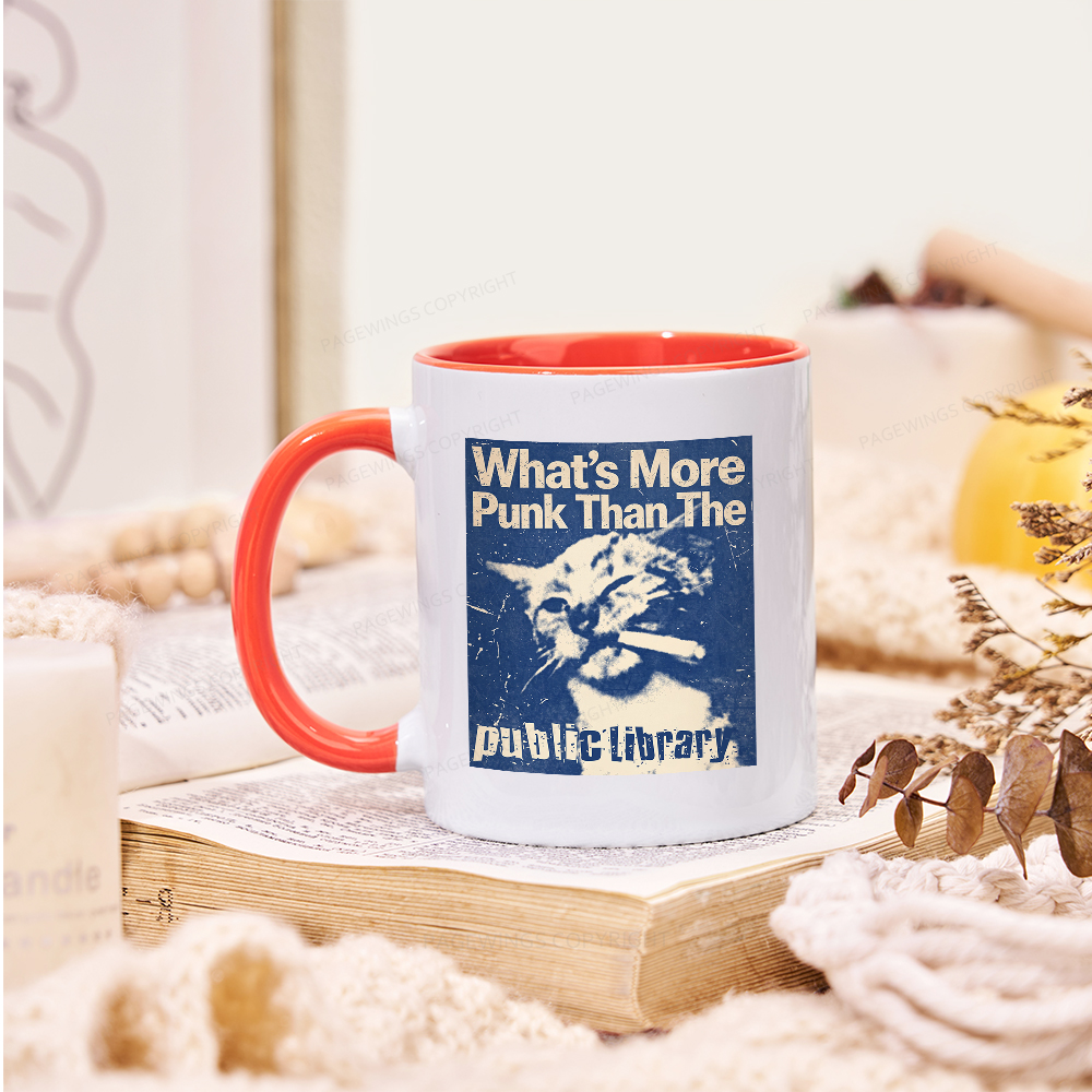 Pagewings What's More Punk Than The Public Library Mug