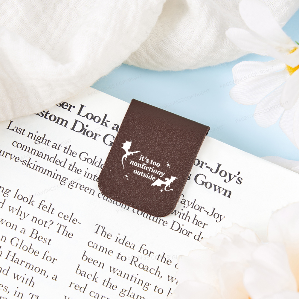 Pagewings It’s Too Nonfictiony Outside Magnetic Bookmark