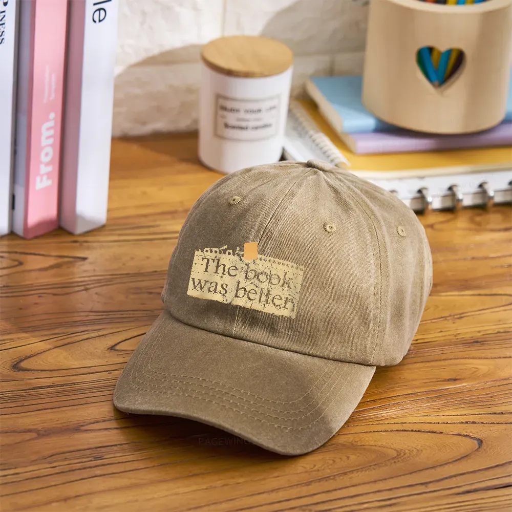 Pagewings The Book Was Better Washed Cap