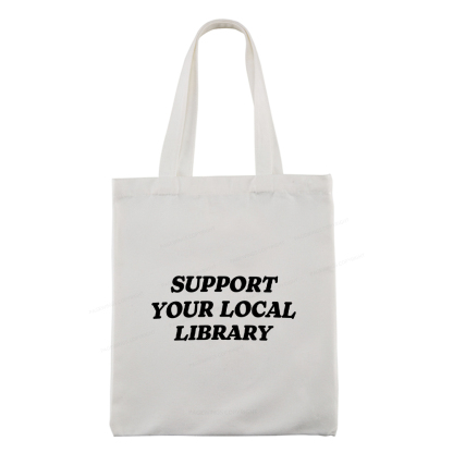 Pagewings Support Your Local Library Tote Bag