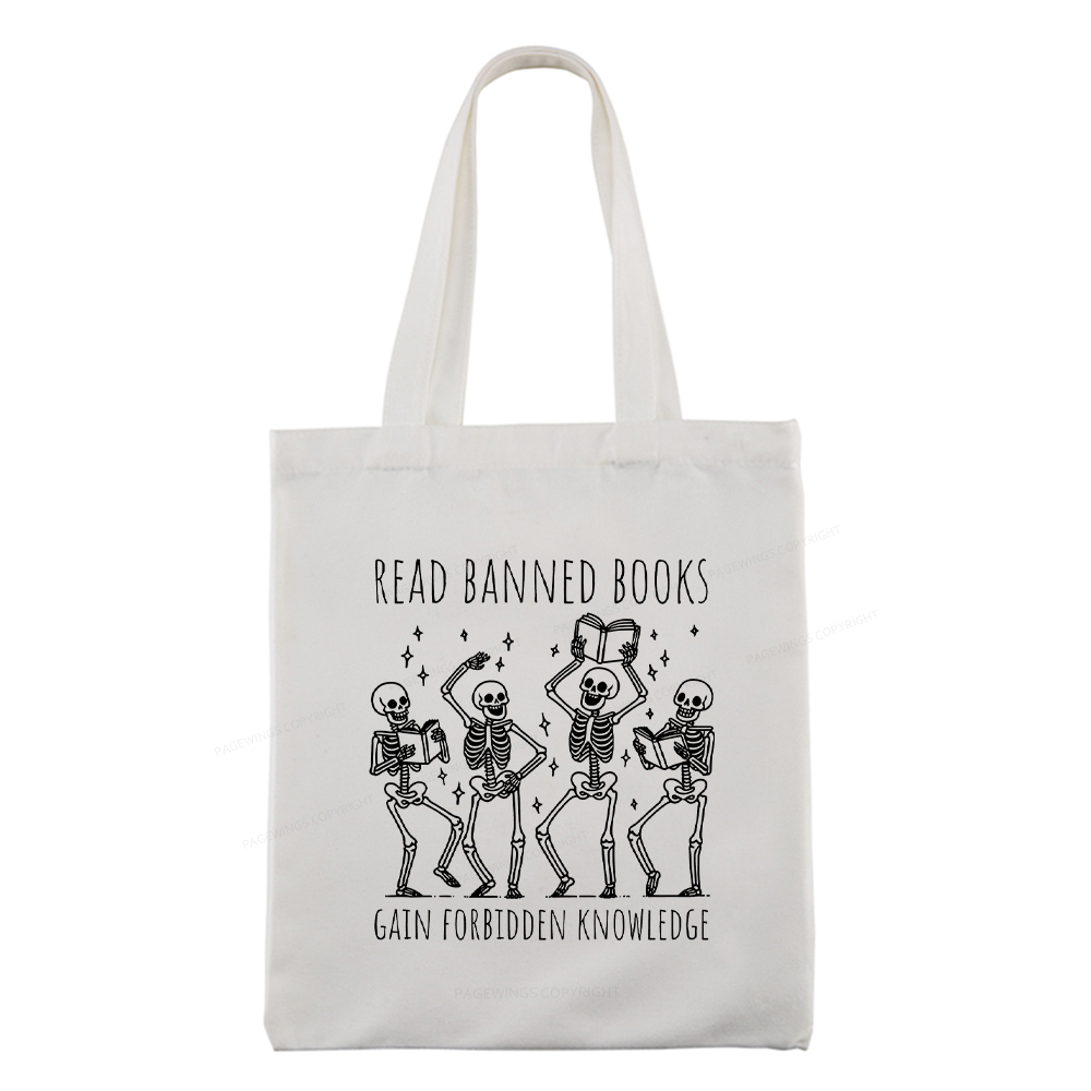 Pagewings Reading Books Tee Book Lover Gift Tote Bag