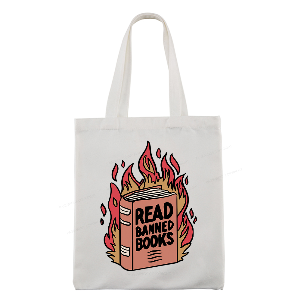Pagewings Read Banned Books Tote Bag