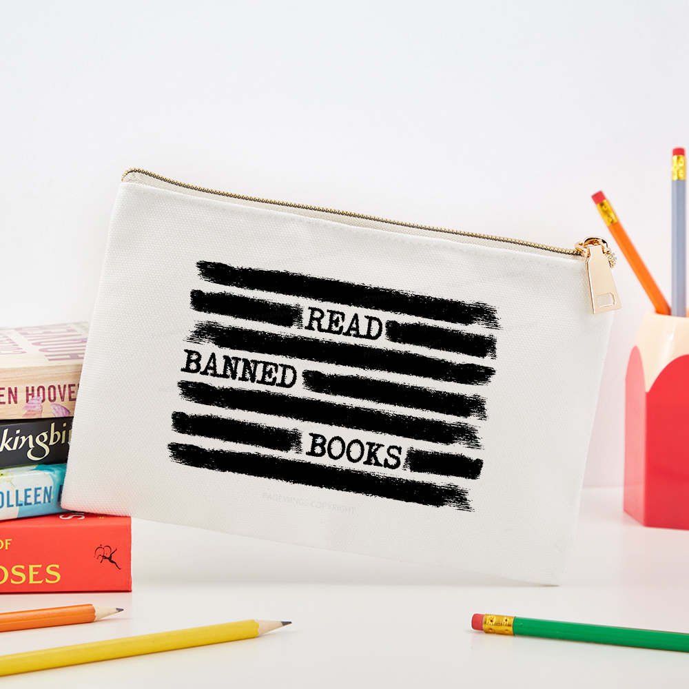 Pagewings Read Banned Books Bookworm Librarian Pouch