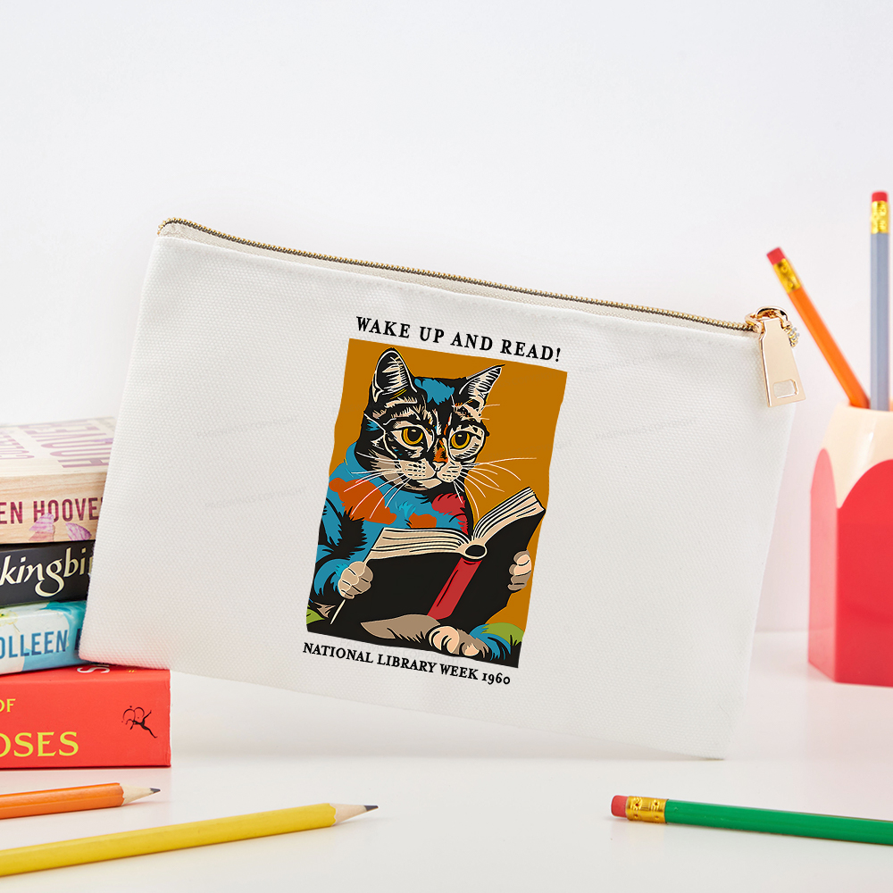Pagewings Cat Reading Poster Pouch