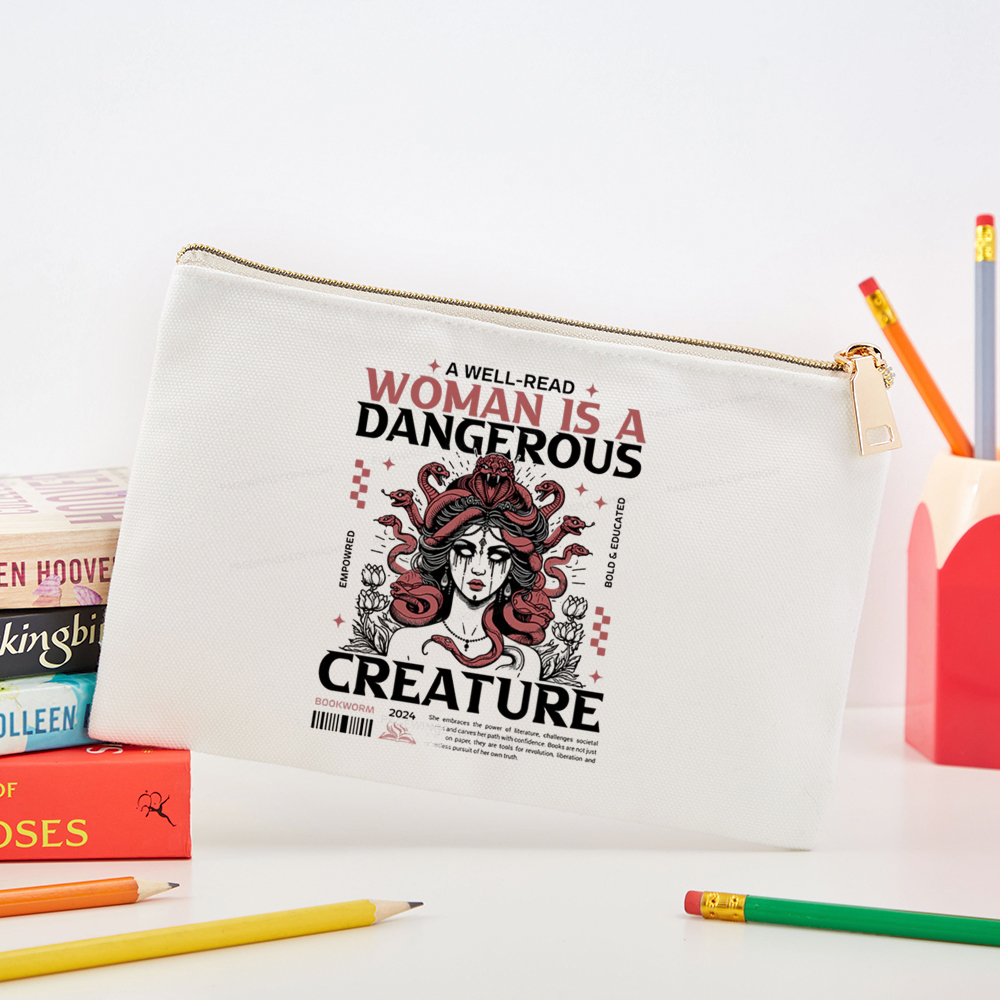 Pagewings A Well-Read Woman is A Dangerous Creature Pouch