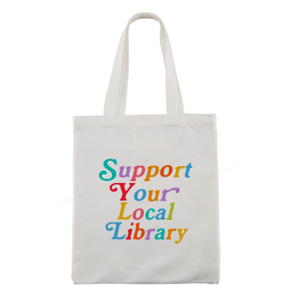 Pagewings  Support Your Local Library Tote Bag
