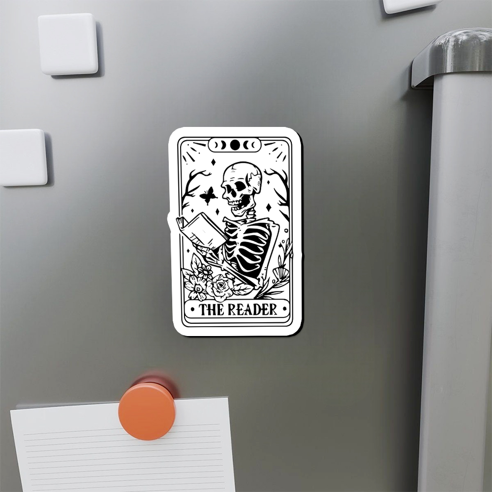 Pagewings Halloween The Reader Tarot Card Fridge Magnet