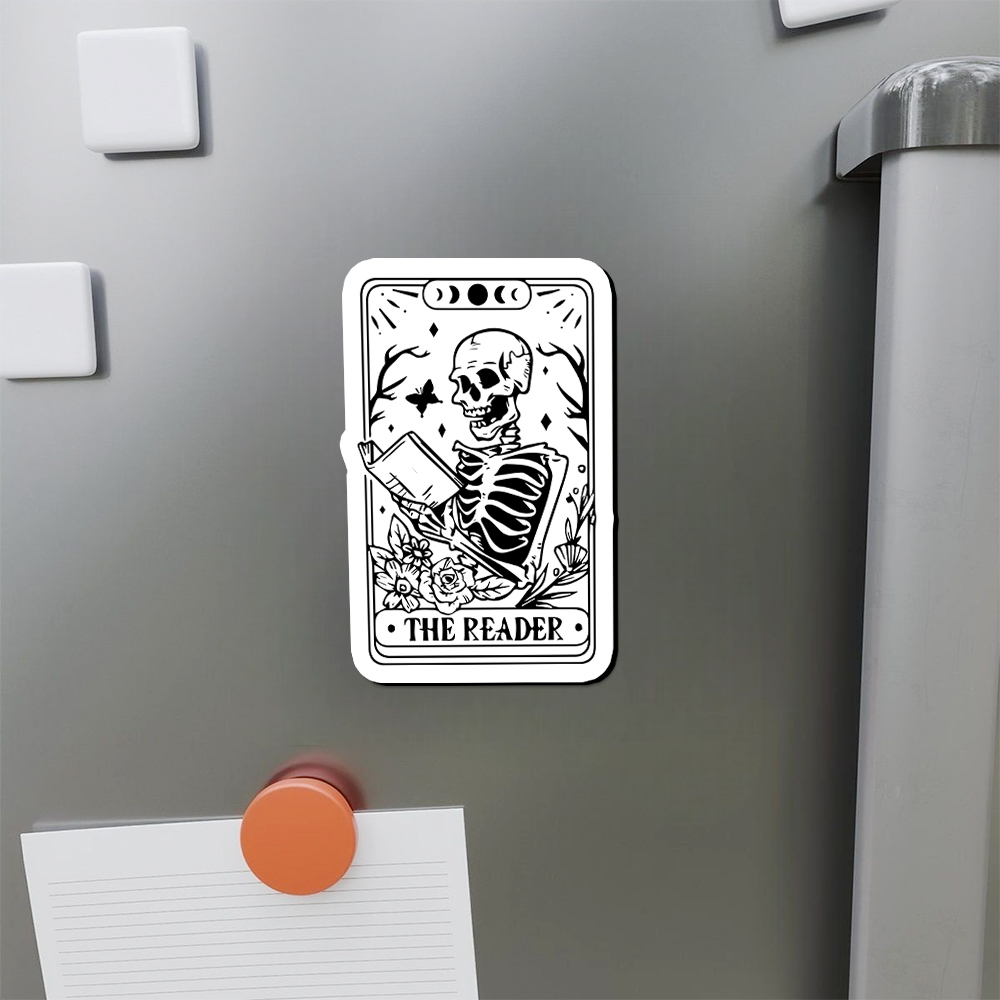 Pagewings Halloween The Reader Tarot Card Fridge Magnet