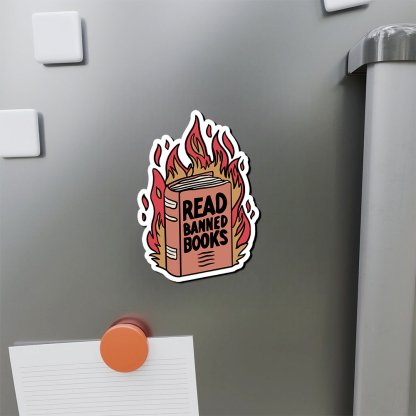 Pagewings Read Banned Books Fridge Magnet