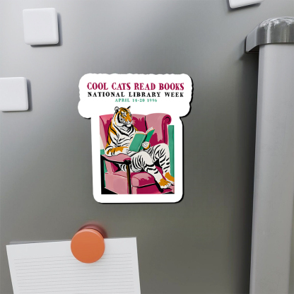 Pagewings Library Week Poster 1996 Fridge Magnet