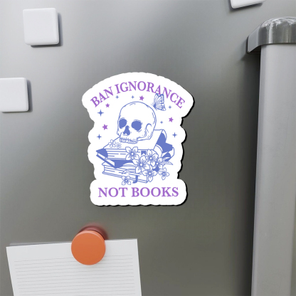 Pagewings Ban Lgnorance Not Books Fridge Magnet
