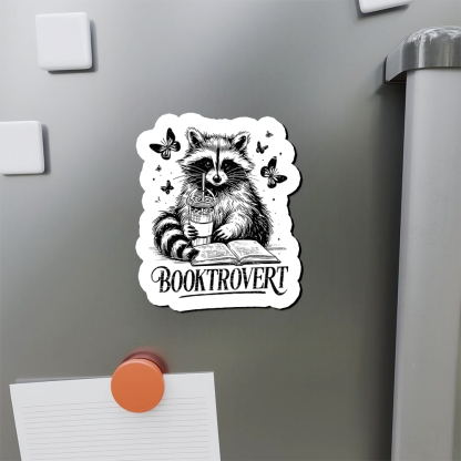 Pagewings Raccoon BookTrovert Fridge Magnet